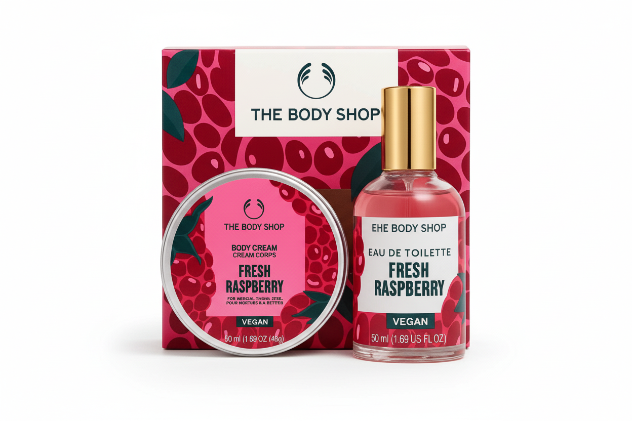 The Body Shop Fresh Raspberry Body Care Gift Set