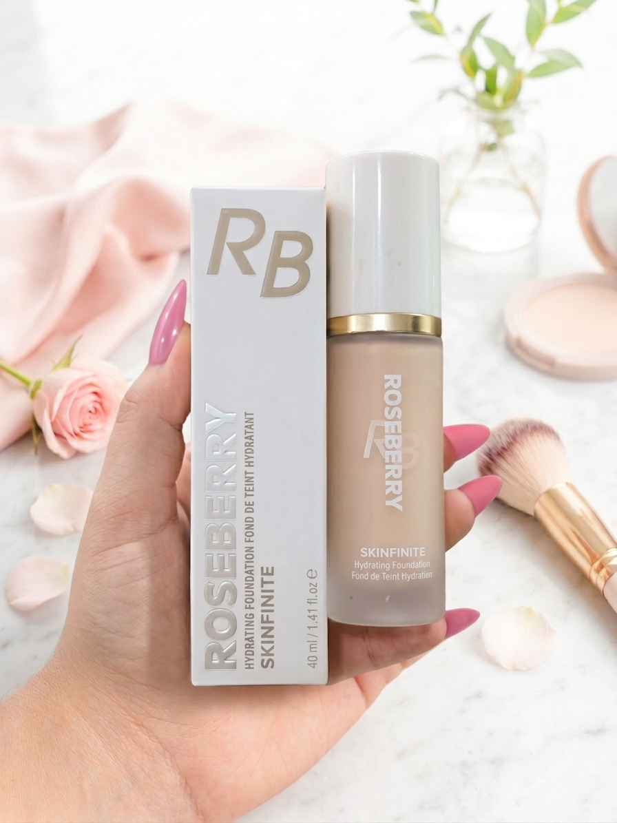 Rose Berry foundation cream for evening out skin tone and covering imperfections with a natural look.