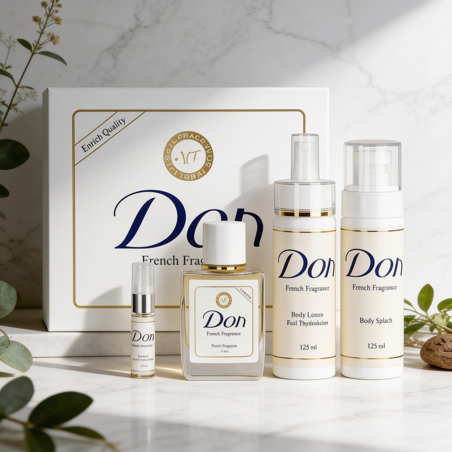 Don's Distinctive Fragrance Package, Eau de Parfum for Unforgettable Elegance, 4 pieces