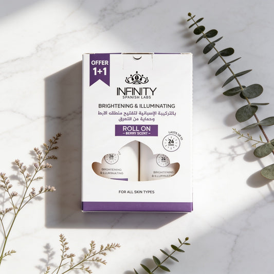 Infinity deodorant with a refreshing berry scent that lasts all day
