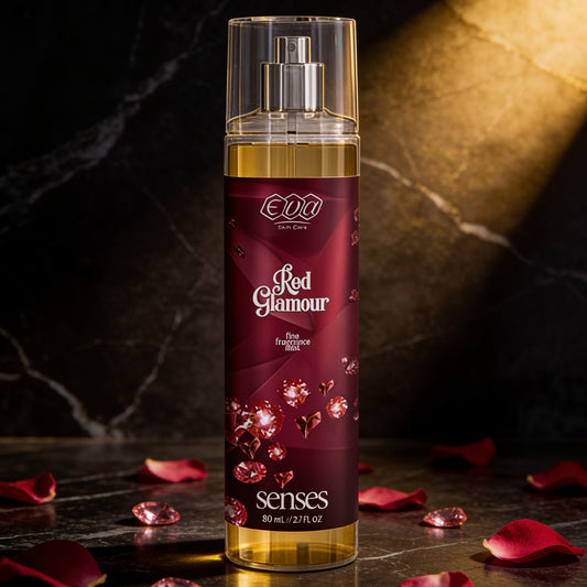 Eva Red Glamour Body Splash - Luxurious and Alluring Red Scent Body Mist