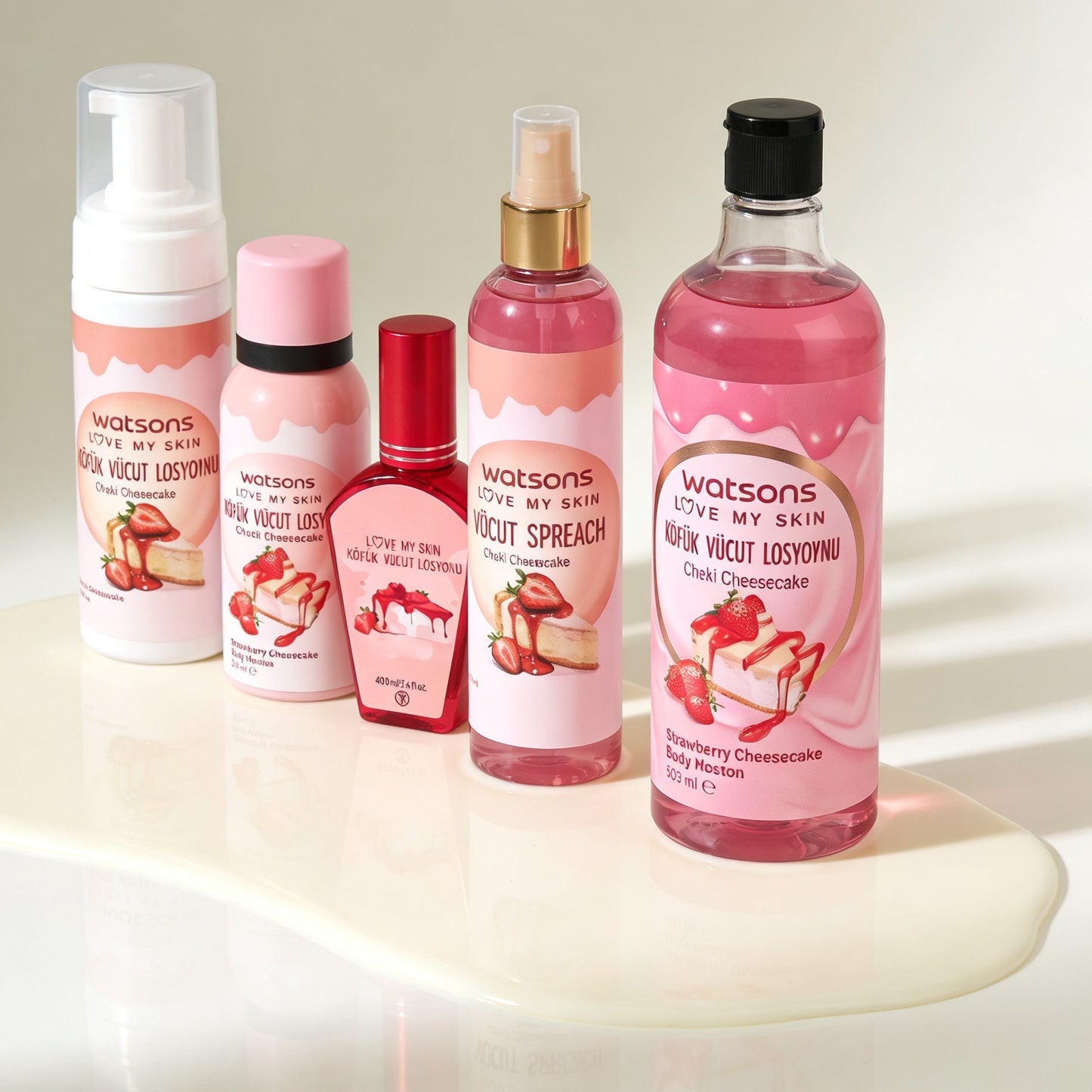 Cheesecake Body Care Package: A soft, sweet-scented collection