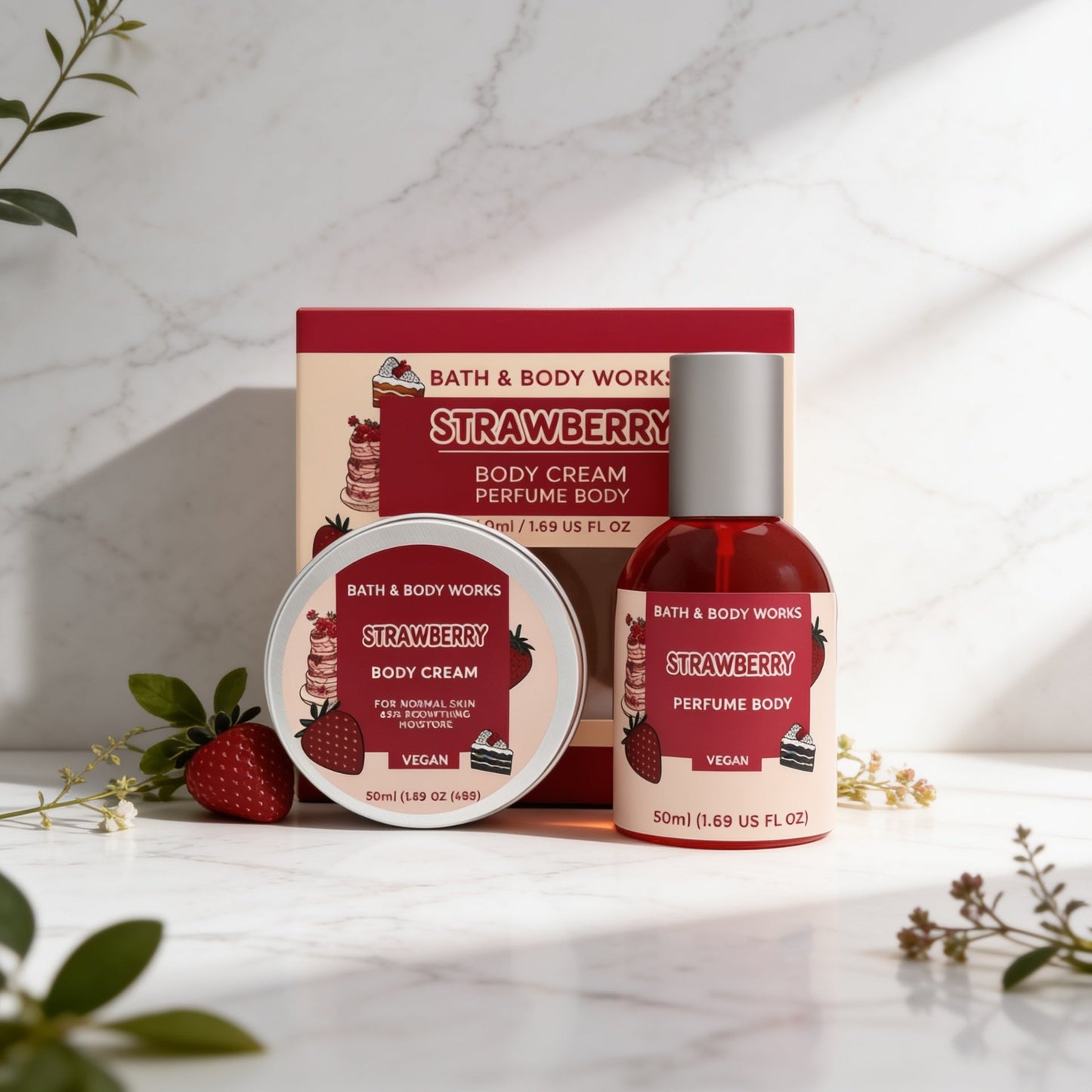 Strawberry Body Care Package from Bath & Body