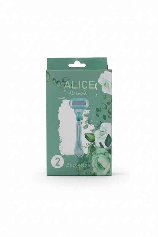 Alice Body Razors with Ergonomic Handle for Smooth Skin, 2-count