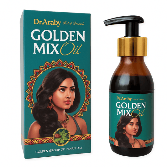 Golden Mix Dr. Arabi Indian Hair Oil for Hair Loss, Density and Length 100ml