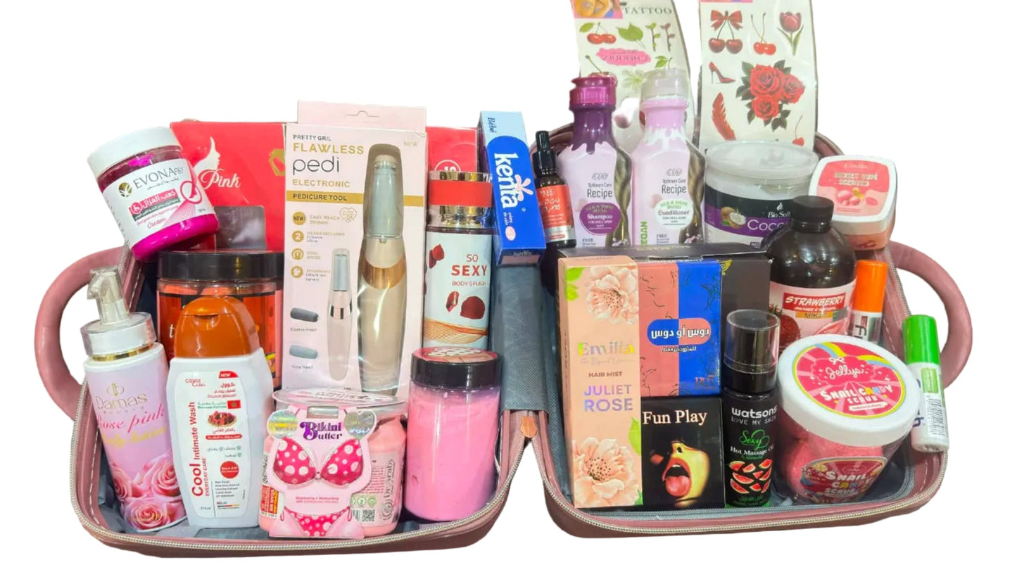 The comprehensive bride's bag for body and hair