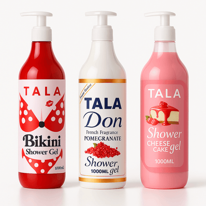 Tala refreshing shower gel cleanses the body with a soft fragrance that lasts all day