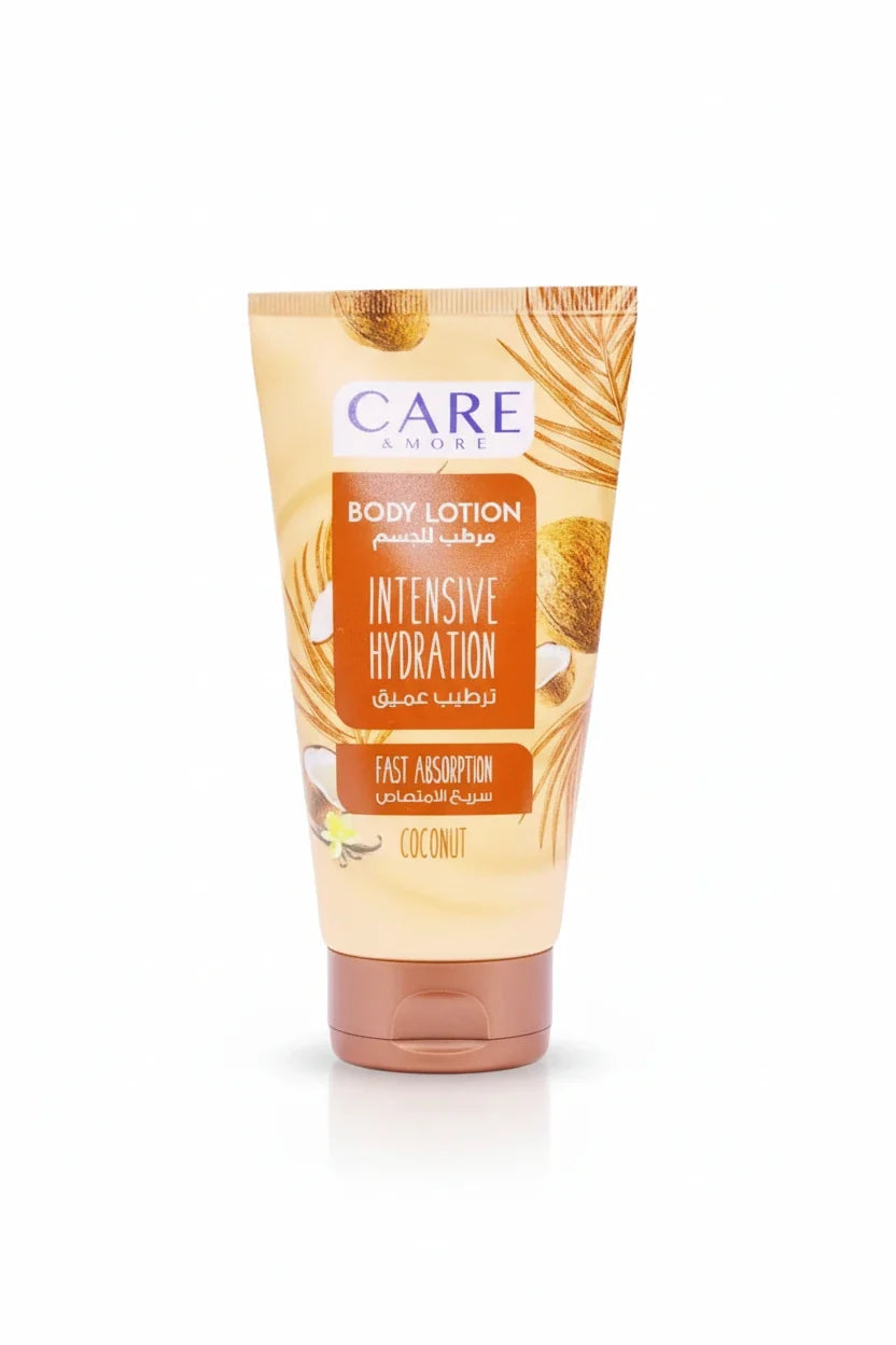 Care & More Coconut Body Lotion for Deep Hydration and Skin Softening