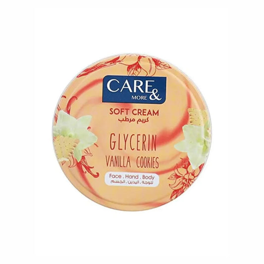 Care & More Glycerin Cream for Deep Moisturization and Softening Dry Skin