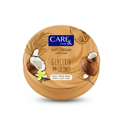 Care & More Glycerin Cream for Deep Moisturization and Softening Dry Skin