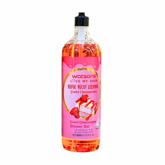 Cheesecake shower gel for cleansing the body with a sweet, refreshing scent and moisturizing the skin