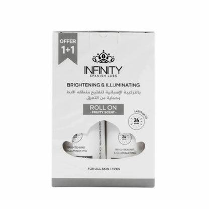 Infinity deodorant with a refreshing fruity scent that lasts all day.