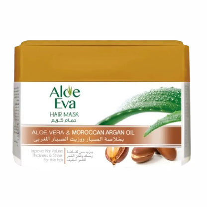 Aloe Eva Hair Mask with Aloe Vera to moisturize damaged hair and strengthen its roots