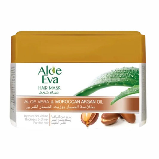 Aloe Eva Hair Mask with Aloe Vera to moisturize damaged hair and strengthen its roots