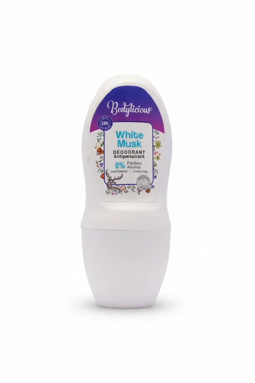 Bodylicious Vanilla Deodorant with a sweet vanilla scent and all-day protection