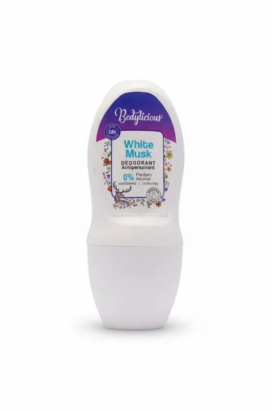 Bodylicious Vanilla Deodorant with a sweet vanilla scent and all-day protection
