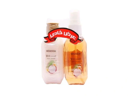 Mesidor splash and lotion with coconut for daily care at a special price