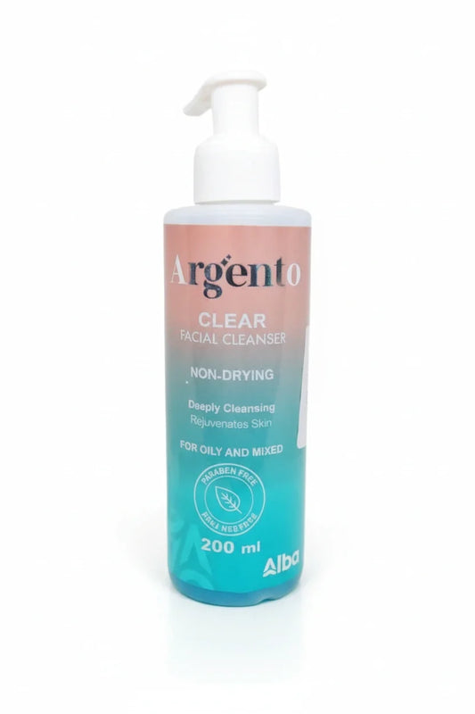Argento Clear facial wash for oily skin, deep cleansing and brightening