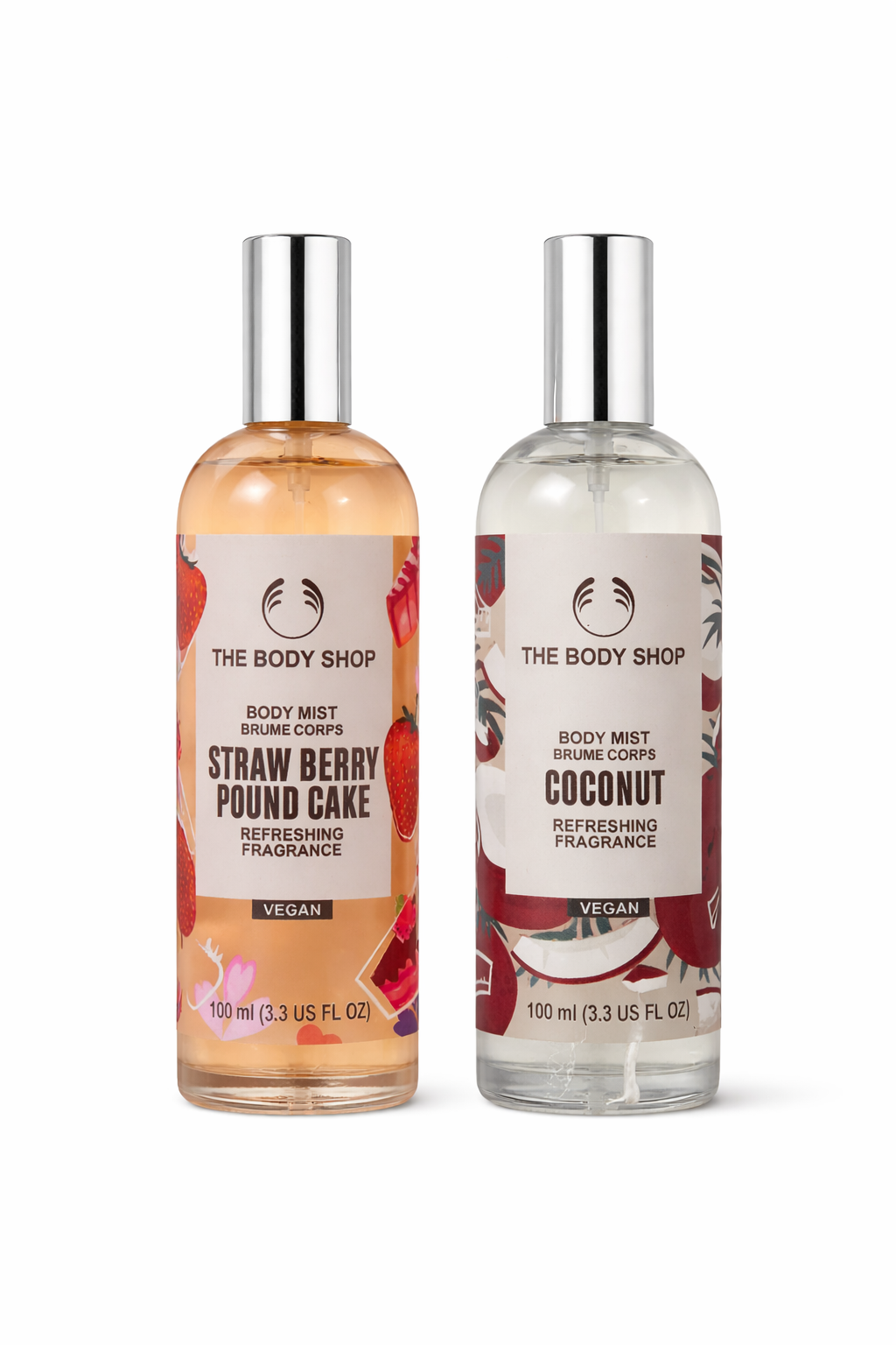 The Body Shop Strawberry Body Mist for refreshing strawberry-scented body hydration