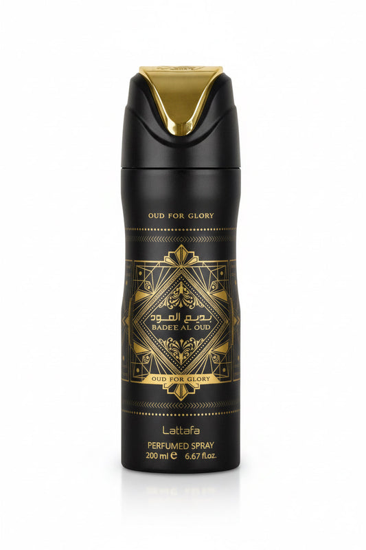 Lattafa Men's Refreshing Body Spray with a soft, long-lasting fragrance