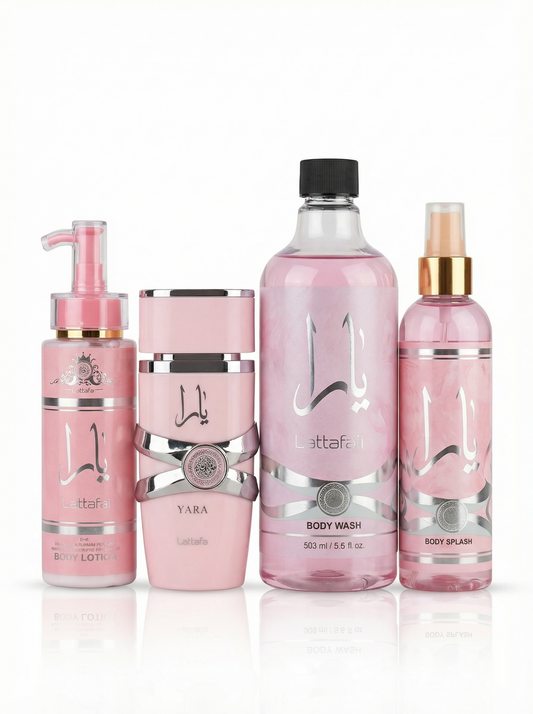 Yara package: a complete gift of perfume and deodorant with a luxurious oriental scent.