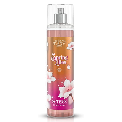 Eva Spring Lilies Body Splash with the floral scent of spring lilies