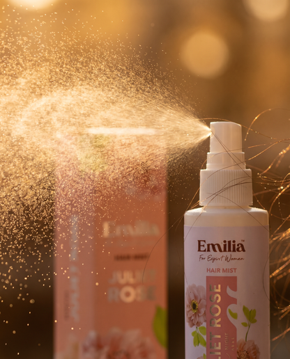 Emilia Hair Mist 4 scents to perfume and moisturize hair all day
