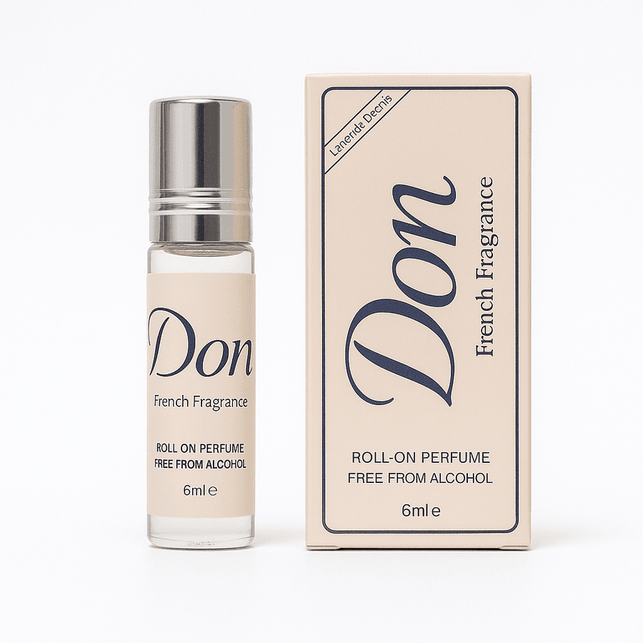Roll-on body perfume with concentrated fragrance oil for long-lasting wear