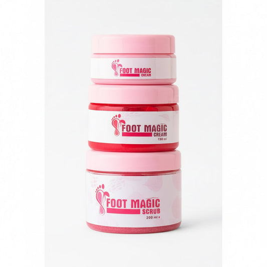 Foot Magic Complete Foot Care Set: Exfoliate, Moisturize, and Soften