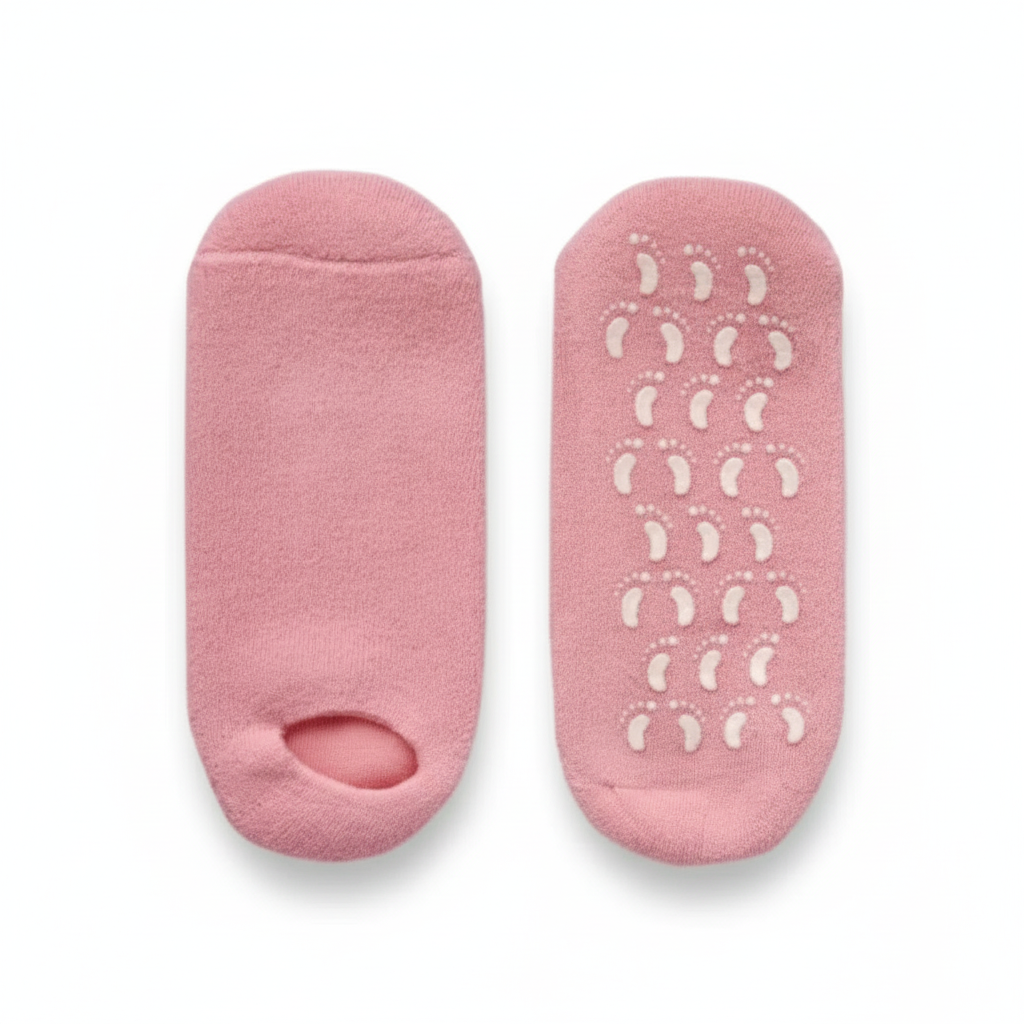 Moisturizing silicone socks for feet to soften dry and cracked heels