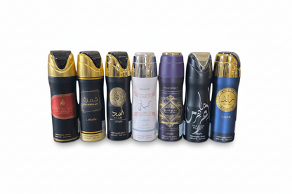 Lattafa Men's Refreshing Body Spray with a soft, long-lasting fragrance