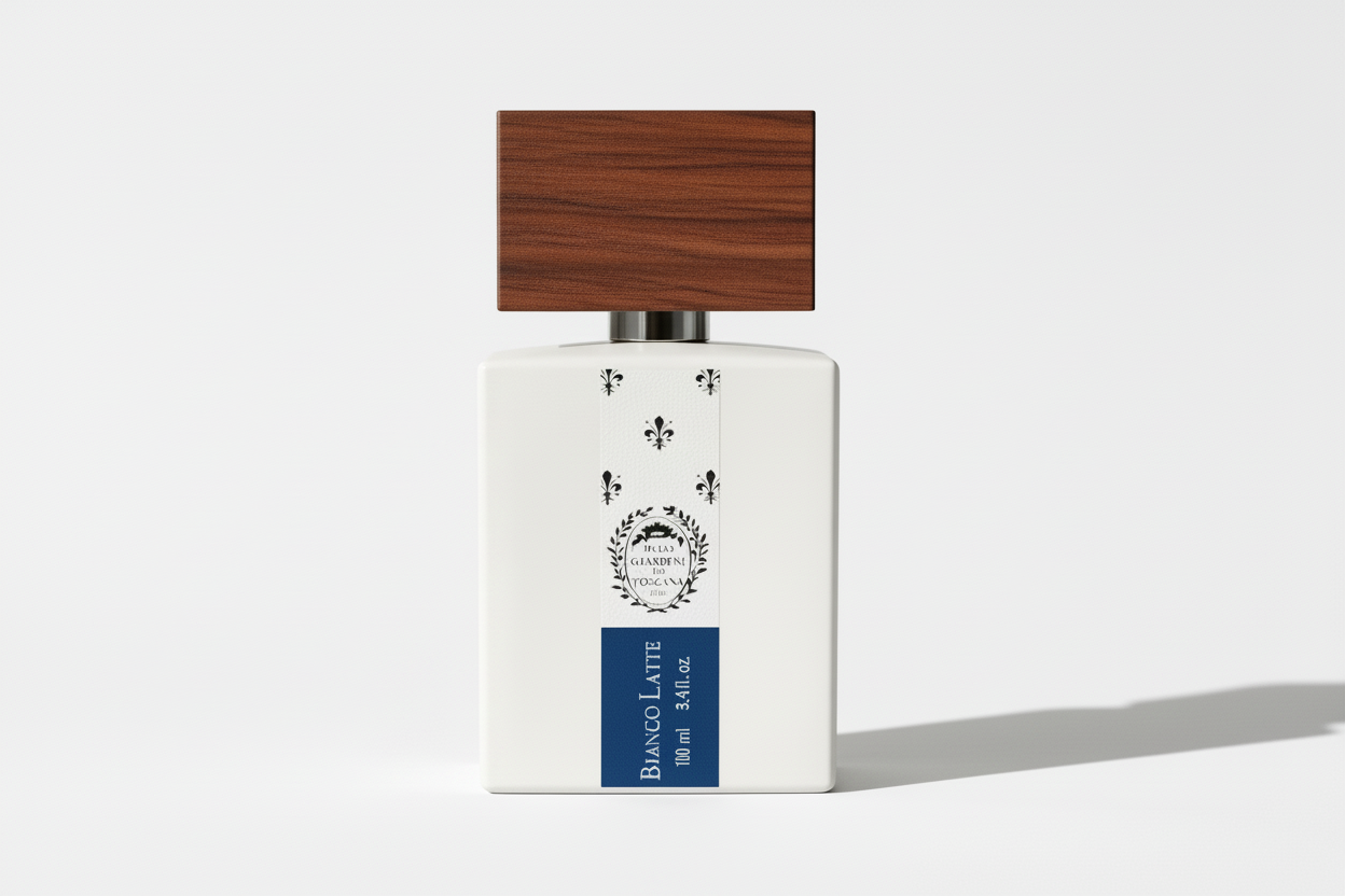 Bianco Latte Eau de Parfum with warm vanilla and sandalwood notes