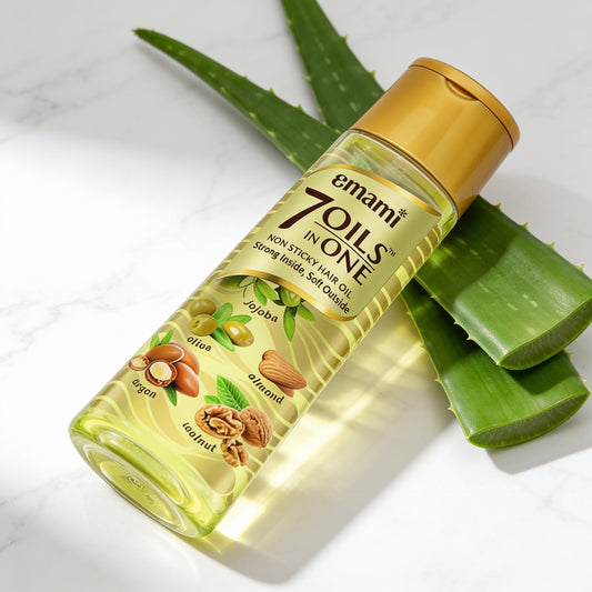 Emami 7 Oils in One Hair Oil for Hair Nourishment, Dry & Damaged Hair and Hair Growth