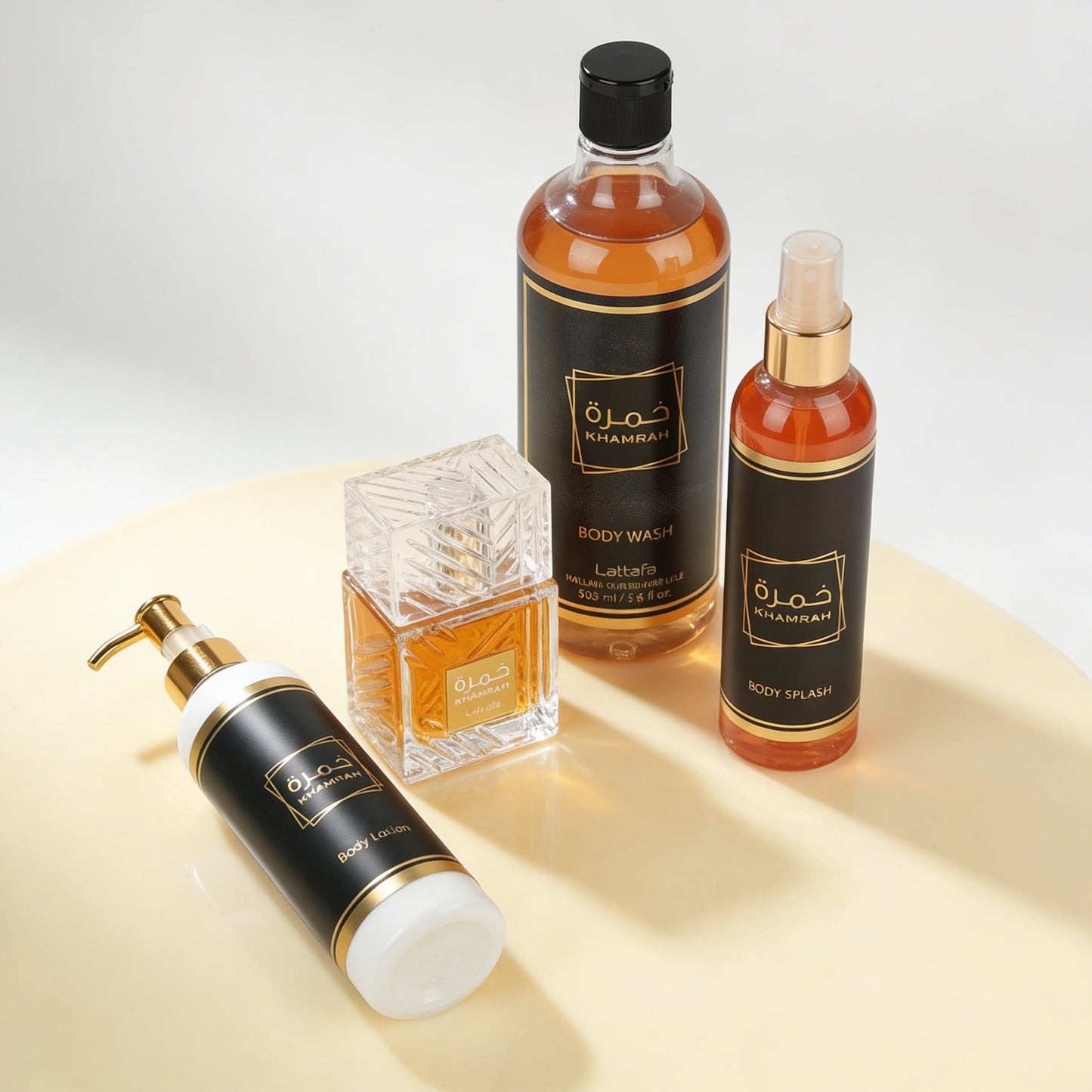 باكدج خمرة عطر ومزيل عرق هدية متكاملة برائحة شرقية دافئة