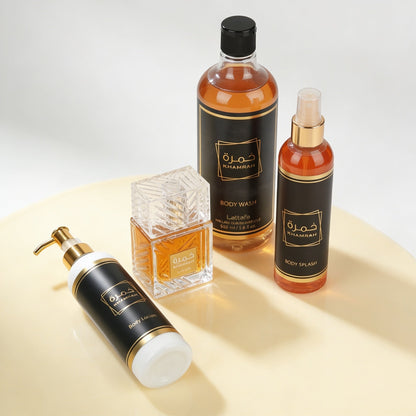 باكدج خمرة عطر ومزيل عرق هدية متكاملة برائحة شرقية دافئة