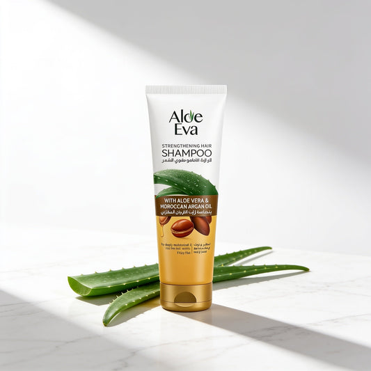 Eva Aloe Vera Shampoo for Dry and Damaged Hair: Moisturizes, Strengthens and Lengthens
