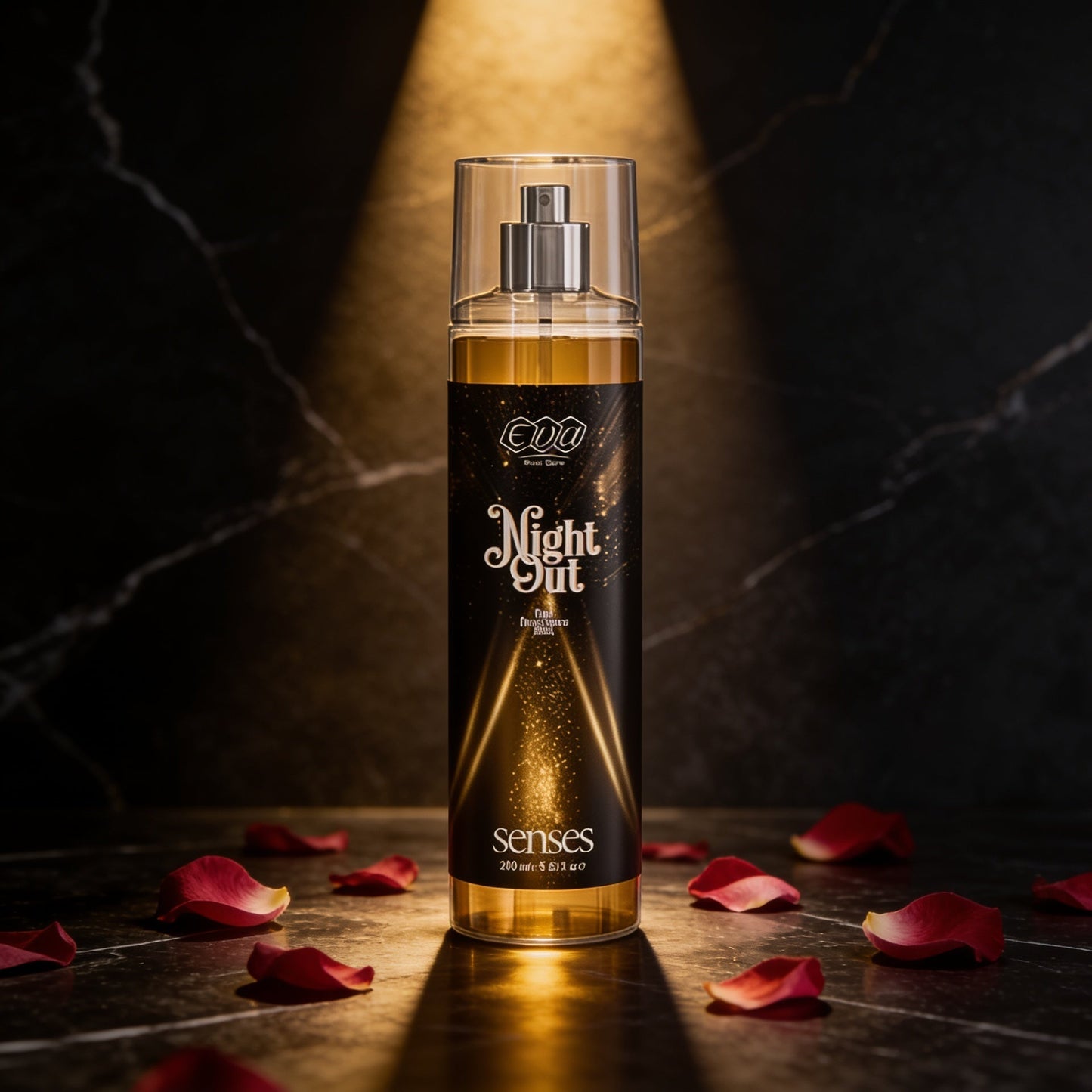 Eva Night Out Body Splash: Luxurious and alluring night-scented body spray.