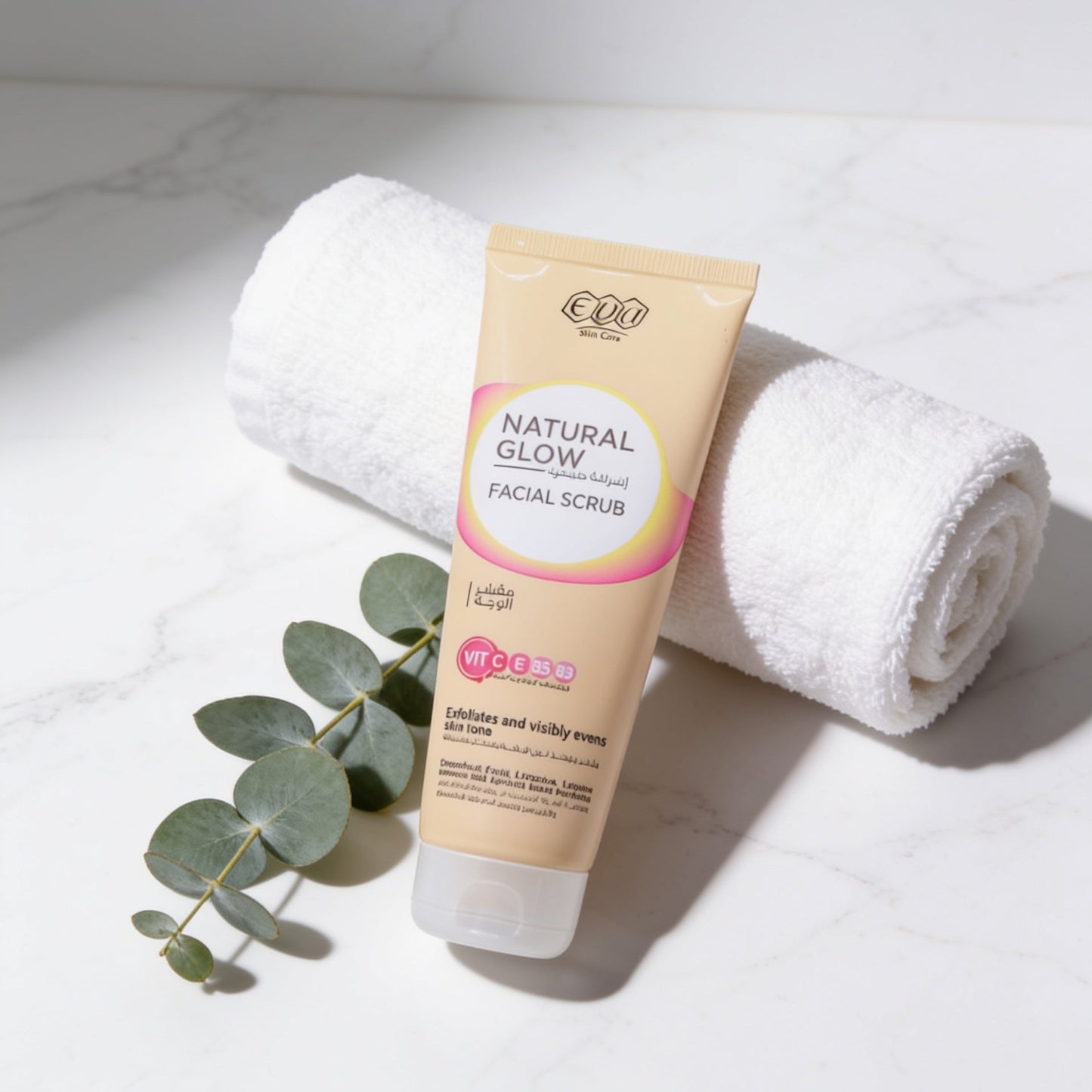 Eva Facial Scrub for Gentle Exfoliation, Skin Cleansing and Brightening