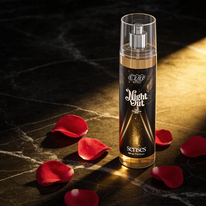 Eva Night Out Body Splash: Luxurious and alluring night-scented body spray.