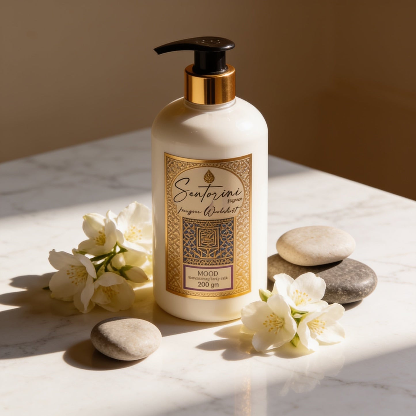 Santorini Body Milk 200ml for extreme hydration and glowing skin