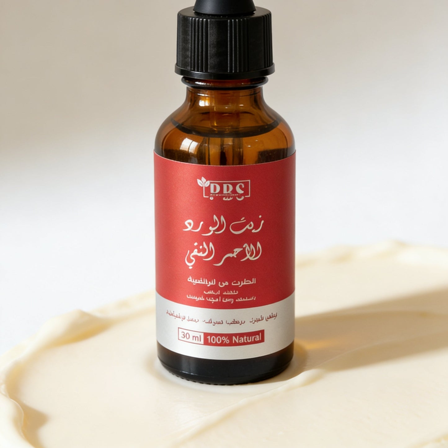 Natural rose oil for deep moisturizing and nourishing skin and hair