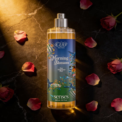 Eva Morning Blossom Body Splash, scented with refreshing morning blossoms.