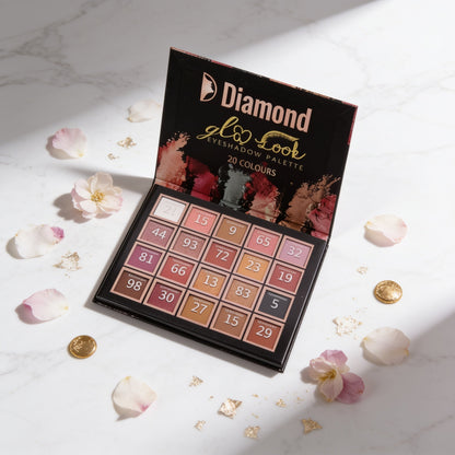 Diamond Eyeshadow for Professional Makeup with Shimmering Colors that Last All Day
