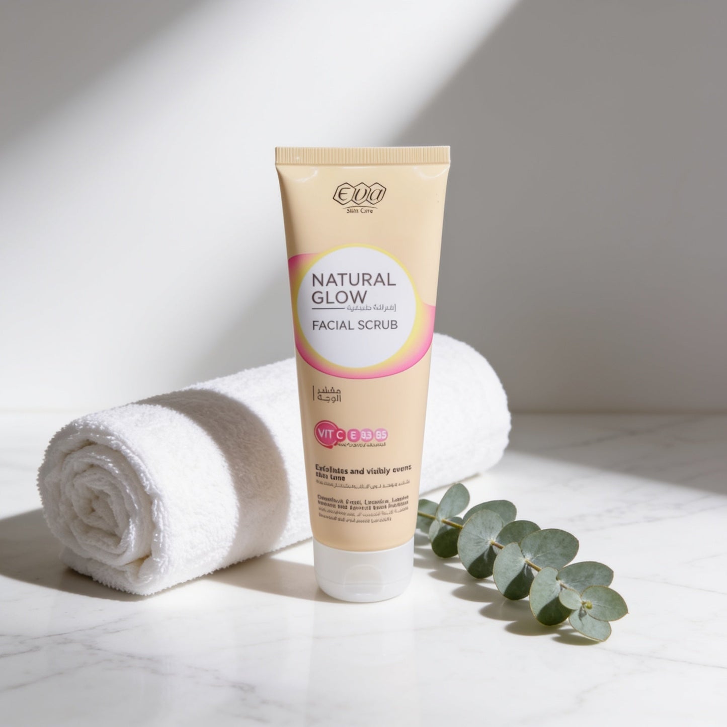 Eva Facial Scrub for Gentle Exfoliation, Skin Cleansing and Brightening