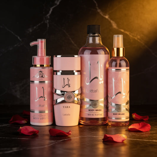 Yara package: a complete gift of perfume and deodorant with a luxurious oriental scent.